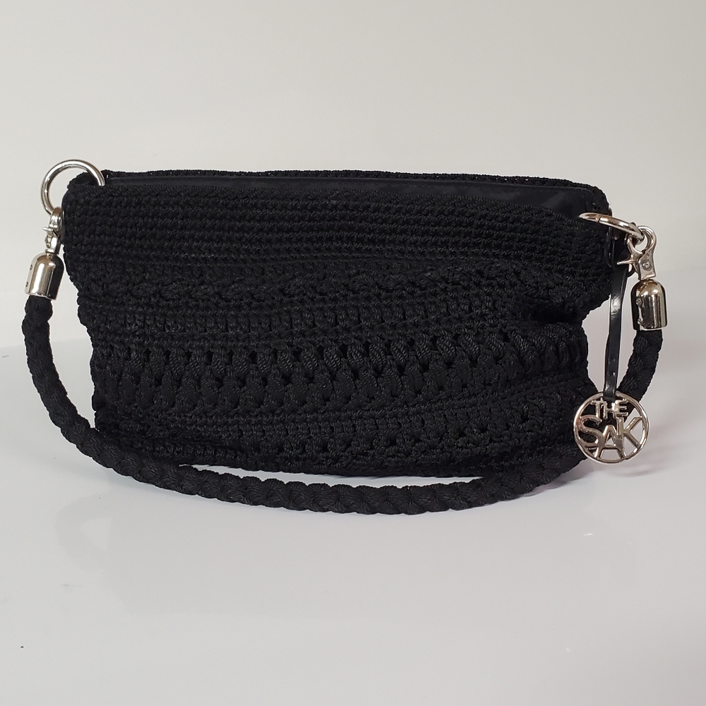 The SAK black Crochet Purse